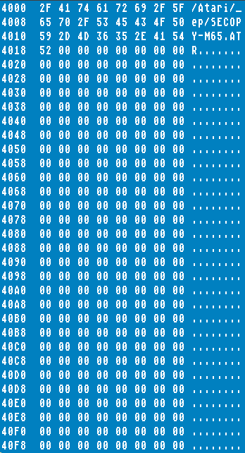 result of command $da