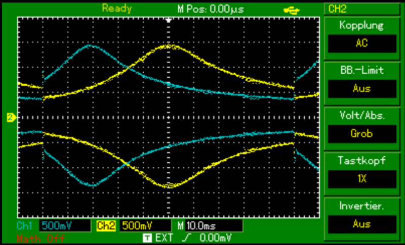 R30 ersetzt durch 268K, R28 andere Lage<br />blau - Filter für Space<br />gelb - Filter für Mark