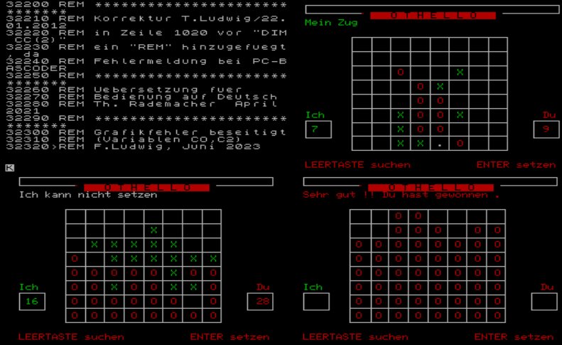 das gleiche Programm auf dem Sinclair ZX Spectrum