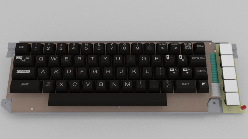 Rendering ATARI 800 XL Tastatur