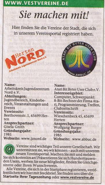 Hertener Allgemeine Zeitung am 18.07.2008
