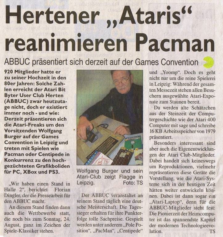 Hertener Stadtspiegel in Zeitungsausgabe am 20.08.2008