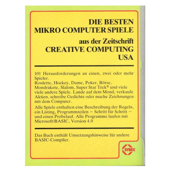 Basic Computer Spiele Band 1 – Bild 2