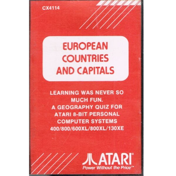 European Countries and Capitals - Tape