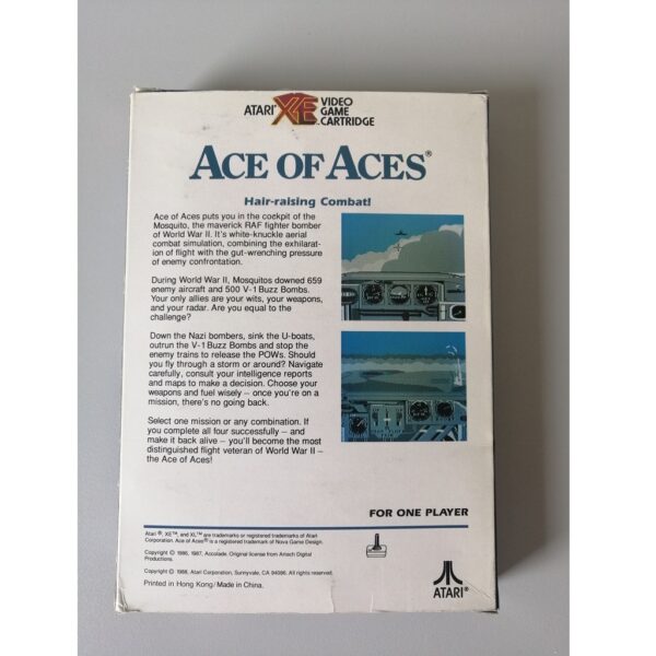 Ace of Aces, XE Rom Modul, Komplett – Bild 2