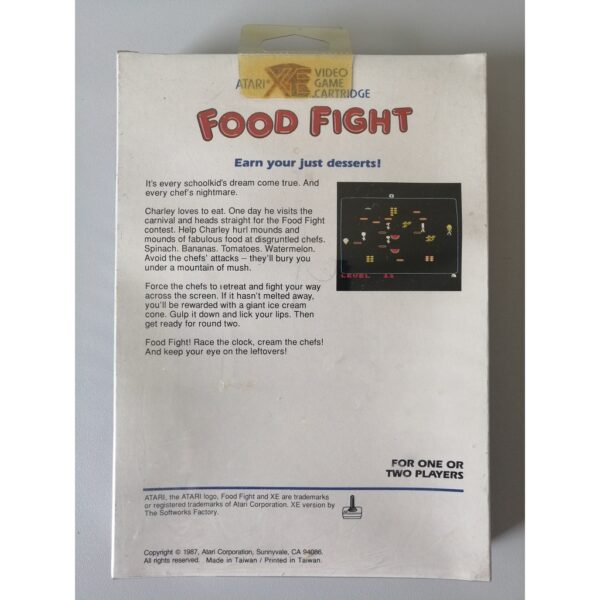 Food Fight, XE Rom Modul, Komplett – Bild 2