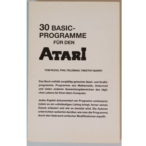 30 Basic Programme für den Atari – Bild 2