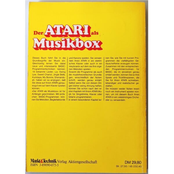 Der Atari als Musikbox – Bild 2