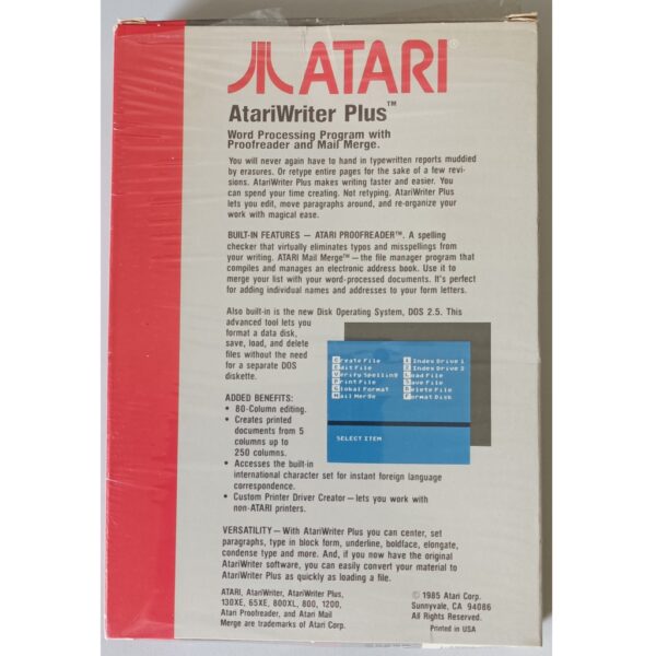 Atari Writer Plus – Bild 2