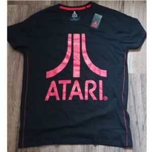 T-Shirt Atari Logo Rosa-Rot Größe L
