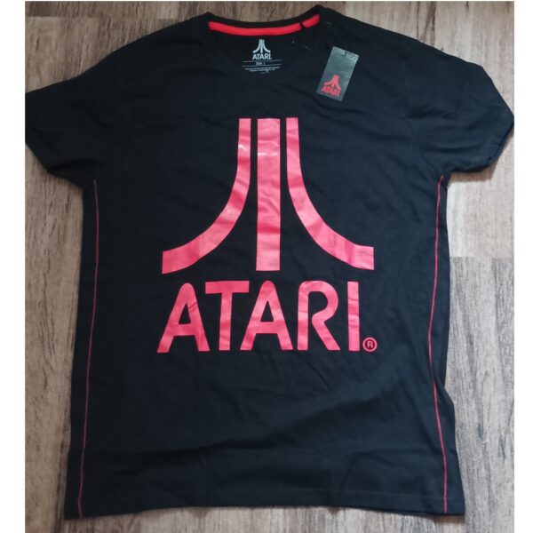 T-Shirt Atari Logo Rosa-Rot Größe L